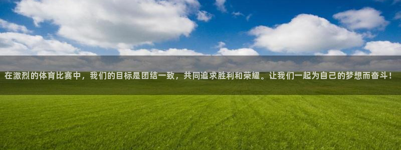  凯时尊龙官网app：在激烈的体育比赛中，我们的目标是团结一致